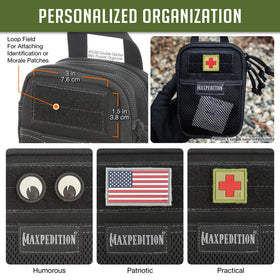 Maxpedition durable 1000-denier nylon withstands daily use and weather.