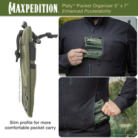 Maxpedition Platy Pocket Organizer dual grommets and barrel lock enable customization