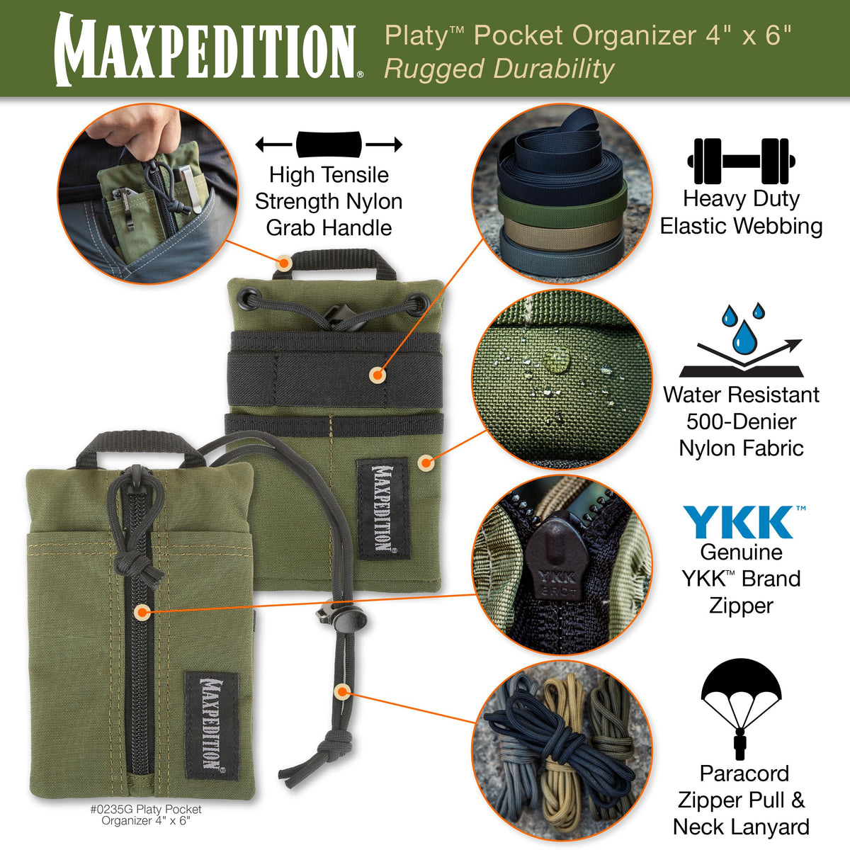 Multiple compartments offer organized storage for tools, pens, and small notebooks.