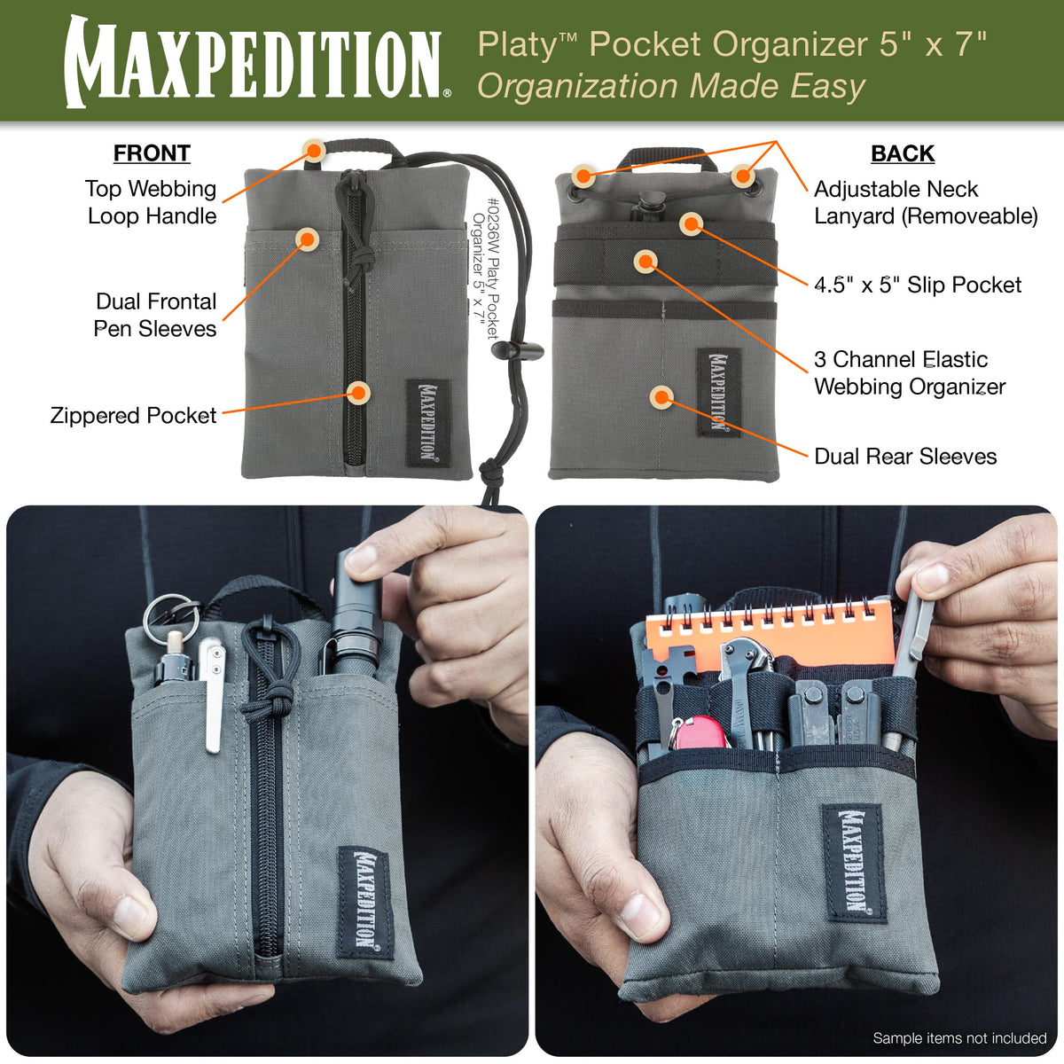 Maxpedition Platy Pocket Organizer with multiple compartments for seamless organization.