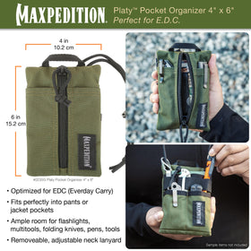 Maxpedition 500D nylon with water-resistant coating protects gear during daily use.