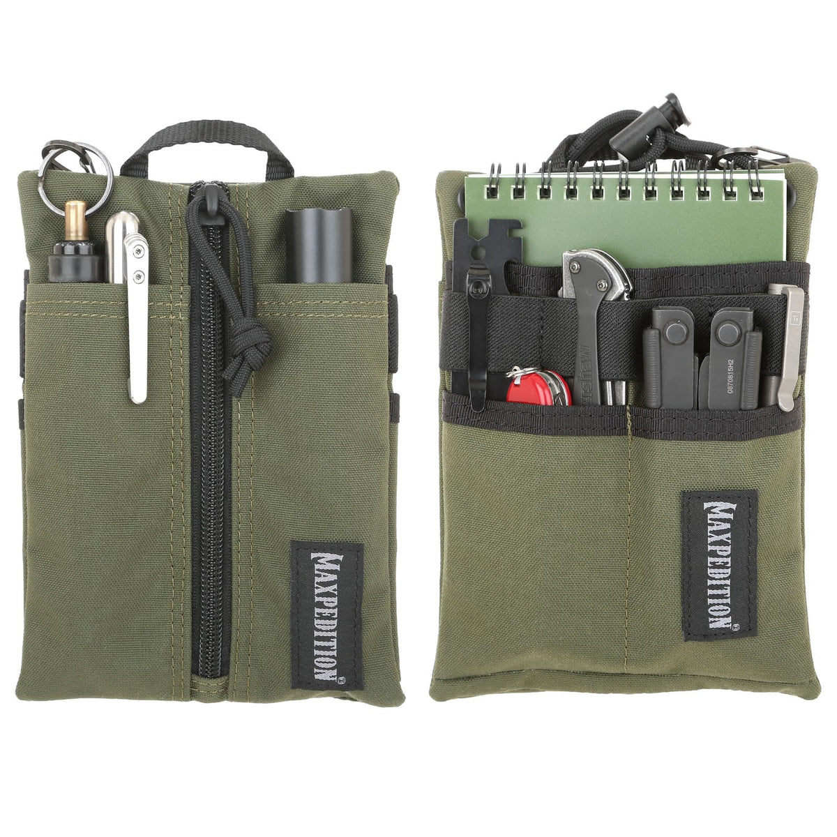 Maxpedition Platy Pocket Organizer with open compartments keeps daily gear neatly organized