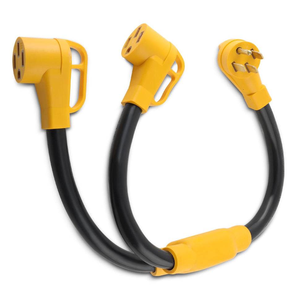 maXpeedingrods 50A Y splitter with 3 ft cord for RV and EV setup