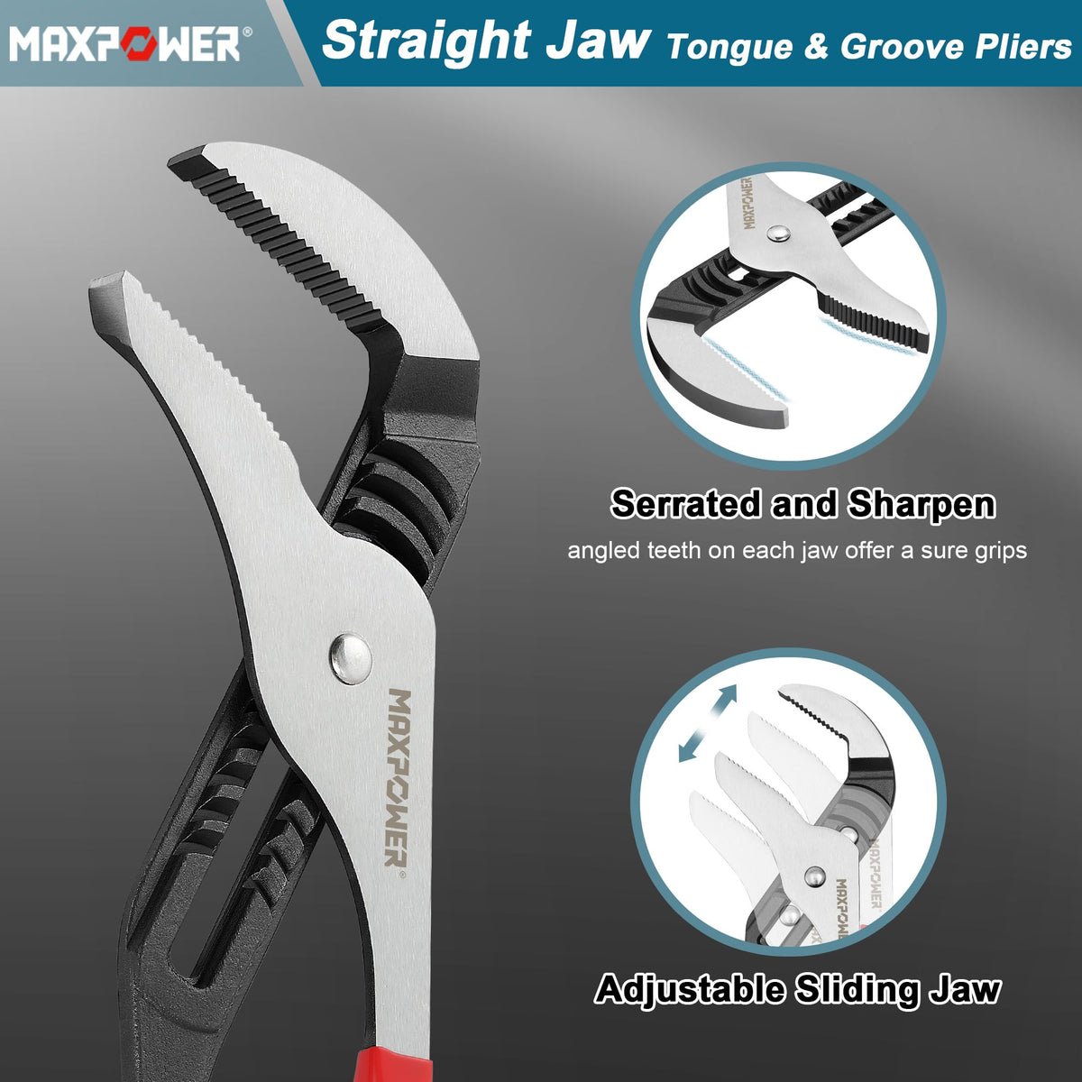 MAXPOWER pliers with heat-treated body demonstrates durability
