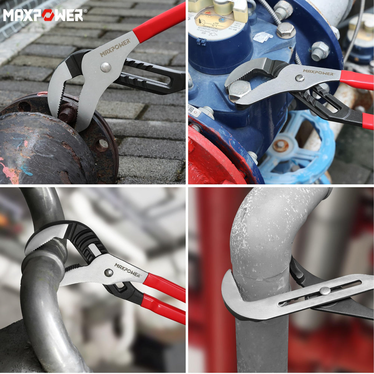 MAXPOWER pliers in plumbing use gripping fittings and bolts