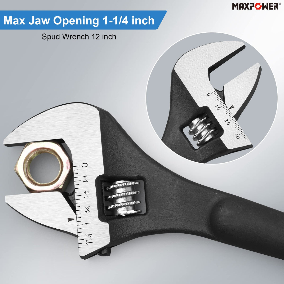 MAXPOWER black phosphate finish provides lasting corrosion resistance and durability