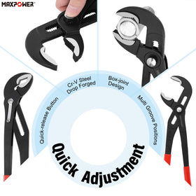 MAXPOWER box-joint stability design prevents wobble during tough tasks.