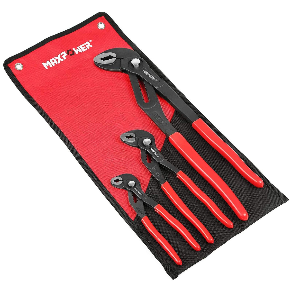 MAXPOWER carrying bag included for organized storage and transport.