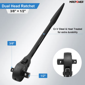 MAXPOWER cr-v steel construction for durable, corrosion-resistant tools