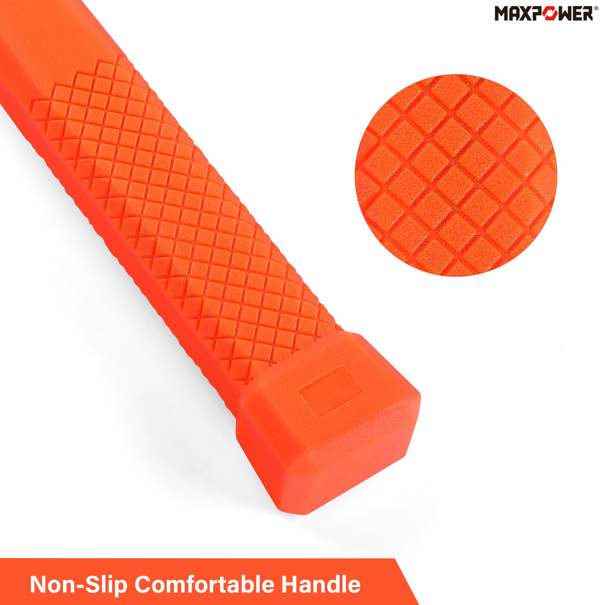 MAXPOWER 5 lb dead blow with PVC one-piece body resists heavy impacts.
