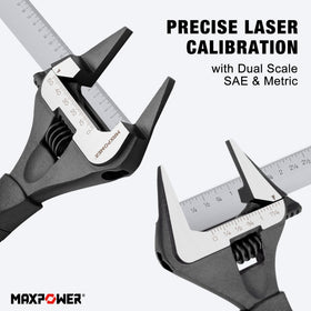 MAXPOWER deep jaw reach enabling access to recessed bolts.