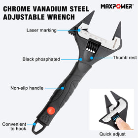 MAXPOWER dual-scale metric and SAE for quick size checks.