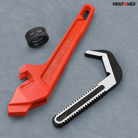 MAXPOWER durable drop-forged Cr-Mo jaws and cast iron body
