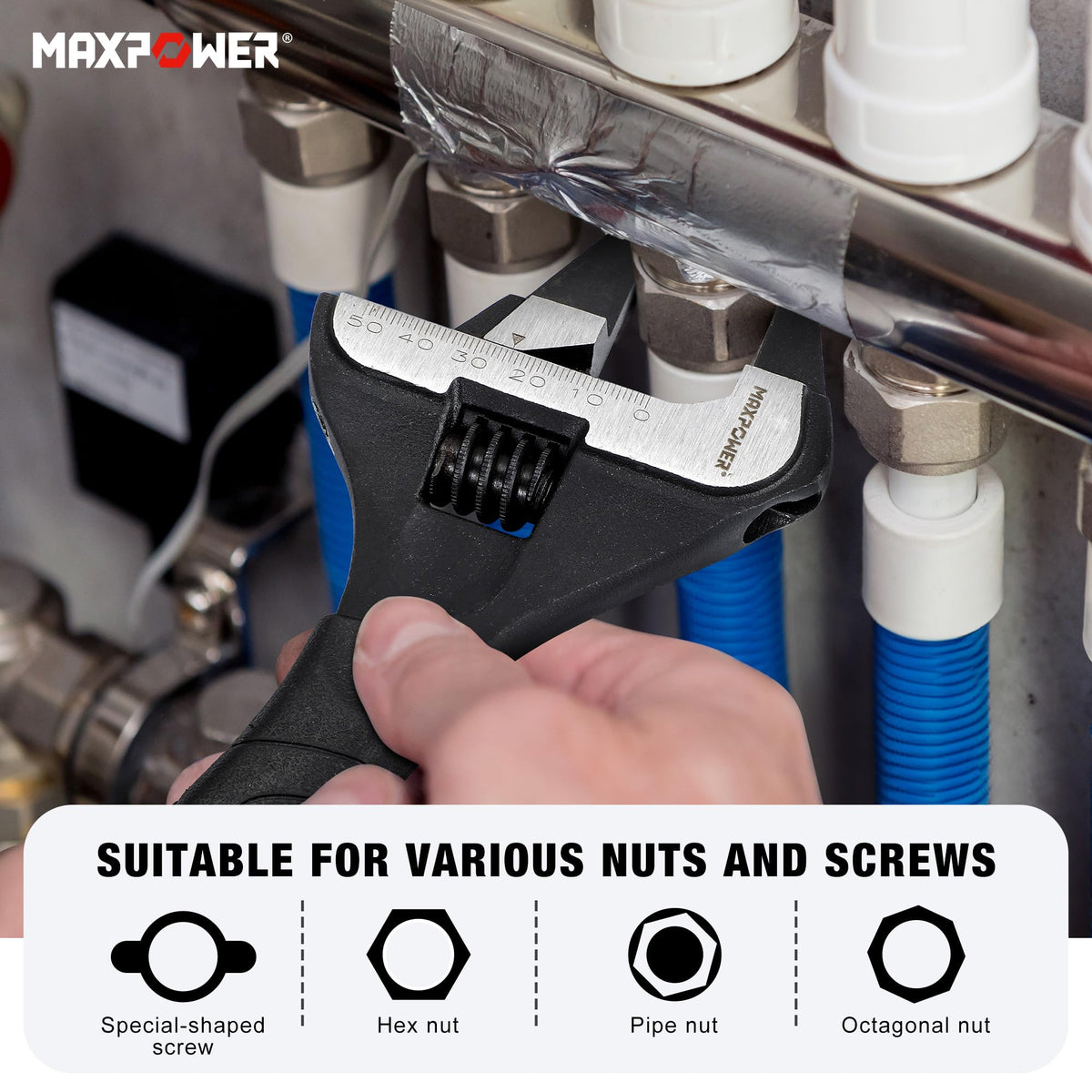 MAXPOWER lanyard slot design for easy storage and access.
