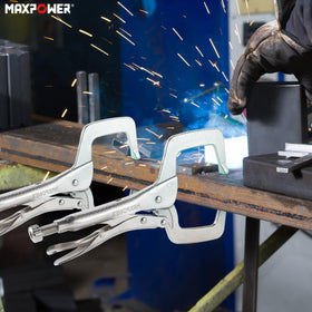 MAXPOWER fast-release design enables one-handed operation during setup.