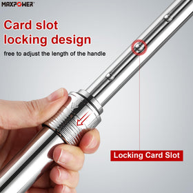MAXPOWER long-reach design helps access distant fasteners.