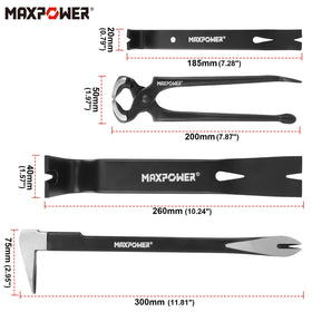 MAXPOWER 8-inch end-cutting nail puller in action