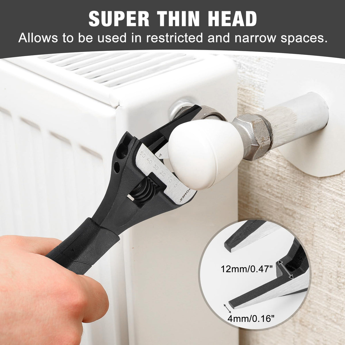 MAXPOWER soft grip handle provides comfortable control during use.