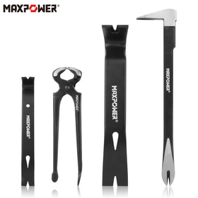 MAXPOWER pry bar with beveled claws for precise pulling