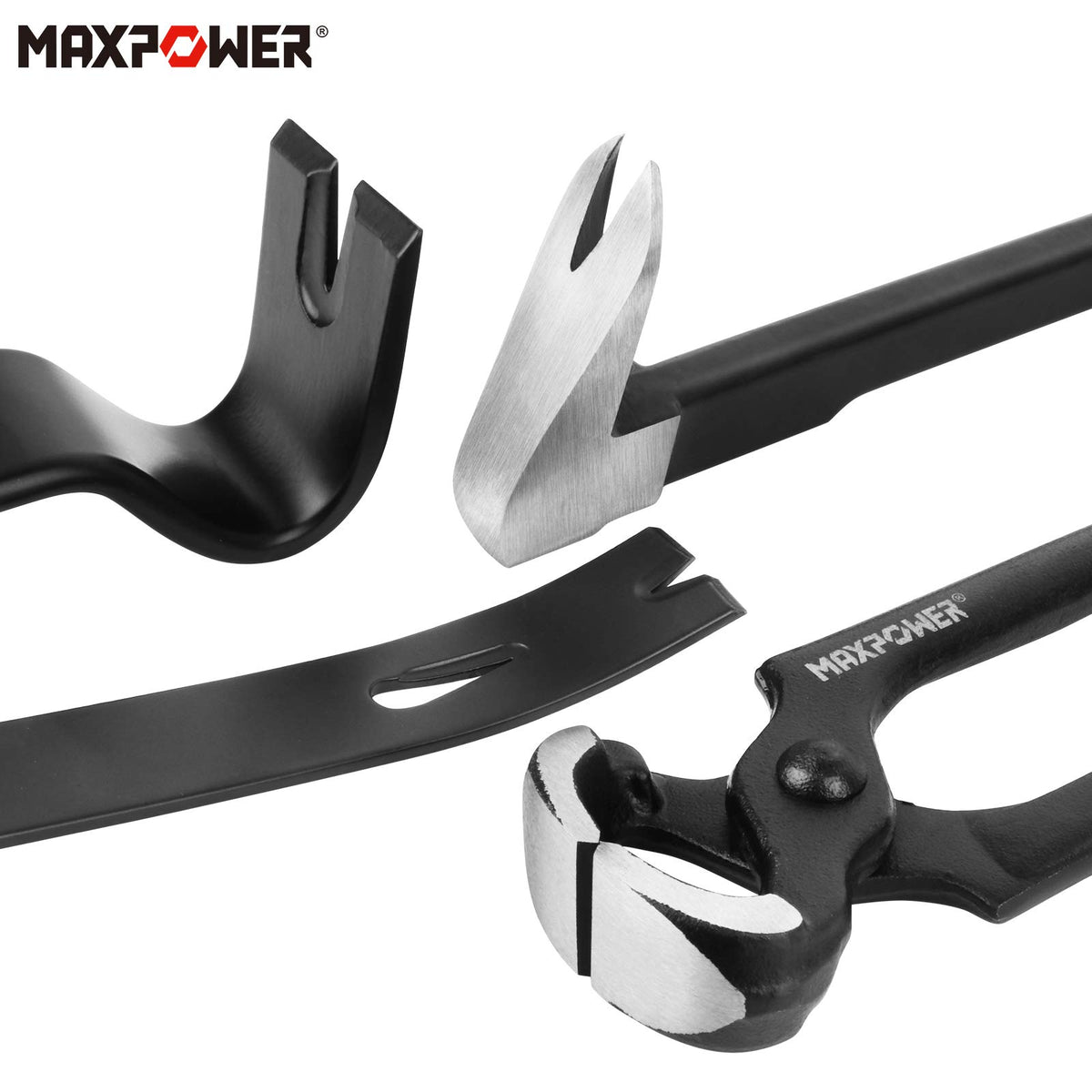 MAXPOWER pry bar made of durable alloy steel for longevity