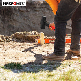 MAXPOWER sledge hammer in use for quick, efficient tasks.