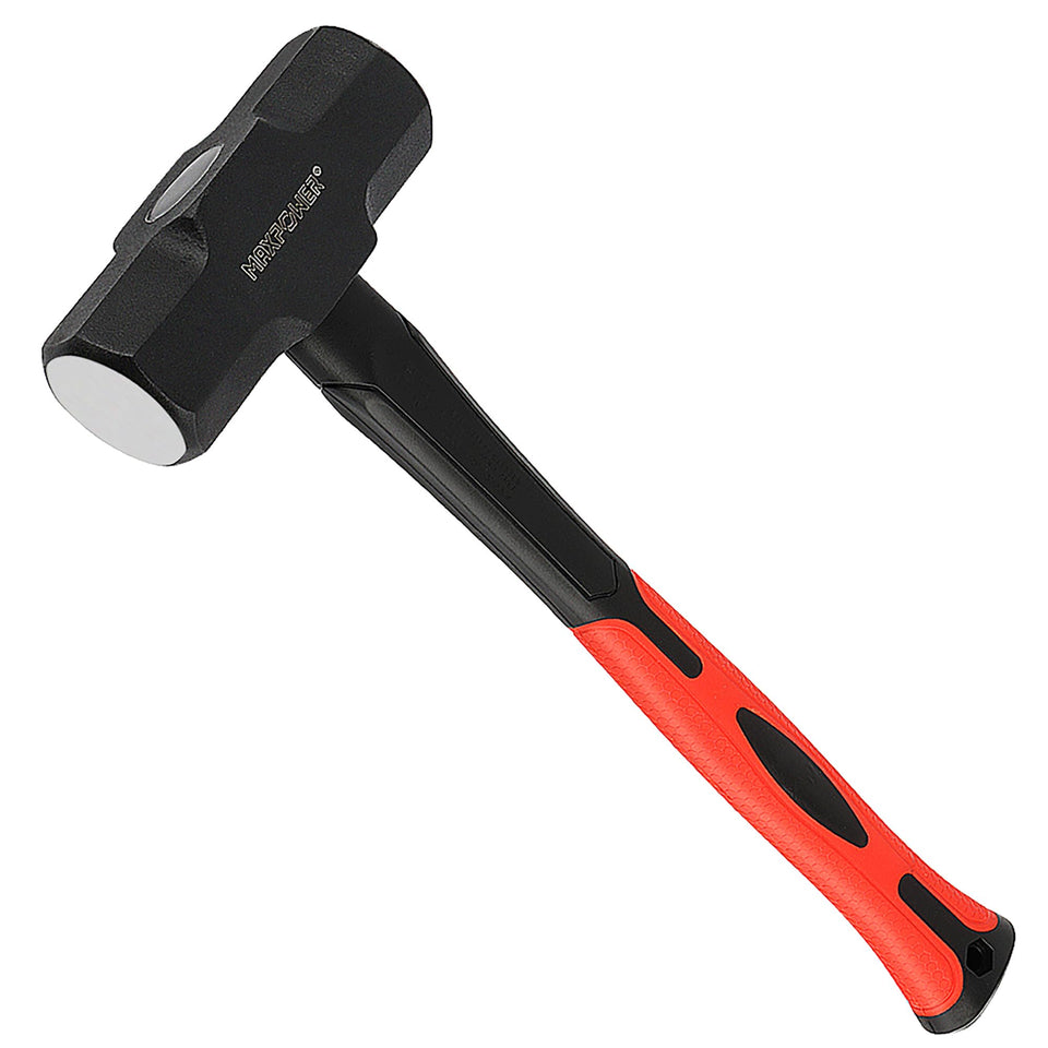 MAXPOWER sledge hammer with steel head for durable demolition tasks.