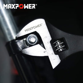 MAXPOWER spud wrench supports plumbers and ironworkers during installations.