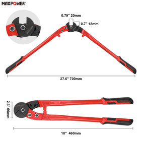 MAXPOWER ergonomic handle demonstrates comfortable grip for extended use