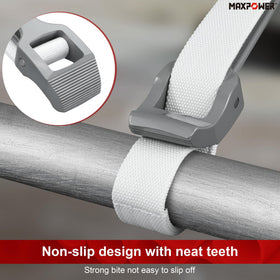 MAXPOWER flexible strap adapts to various shapes in tight spaces