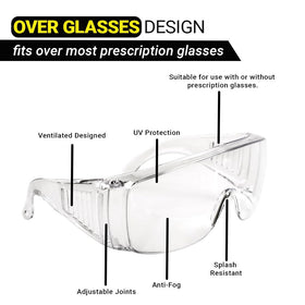 MaxProcision OTG glasses with anti-dust lens for clear work visibility