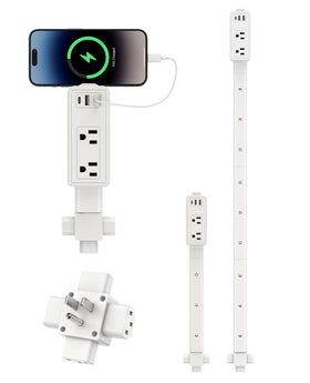 Maxsure Outlet Extender Stick with 360° rotatable design for flexible placement behind furniture.