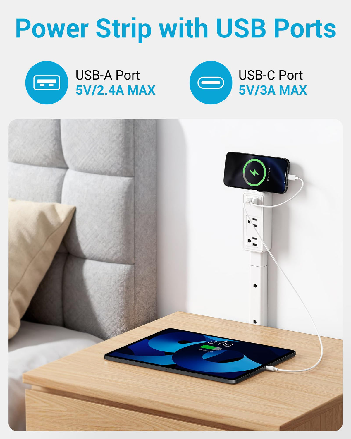 Maxsure phone stand keeps your device accessible while charging.