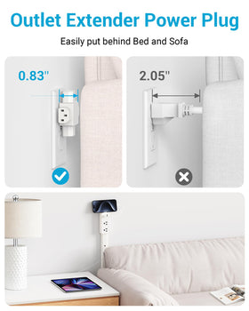 Maxsure extender includes USB-A ports for quick phone charging.