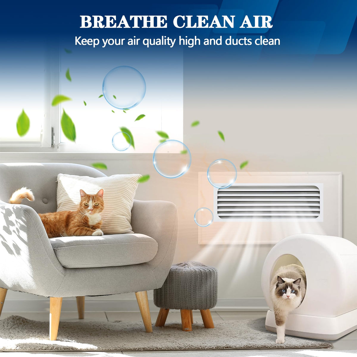 MAXTBEE MERV 8 filtration captures debris for a cleaner, more comfortable home.