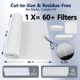 MAXTBEE electrostatic triple-vent filter reduces airborne particles.