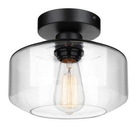 MAXvolador clear-glass-shade brightens entryways with vintage charm