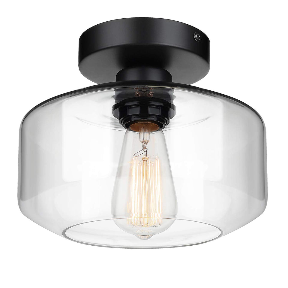 MAXvolador clear-glass-shade brightens entryways with vintage charm