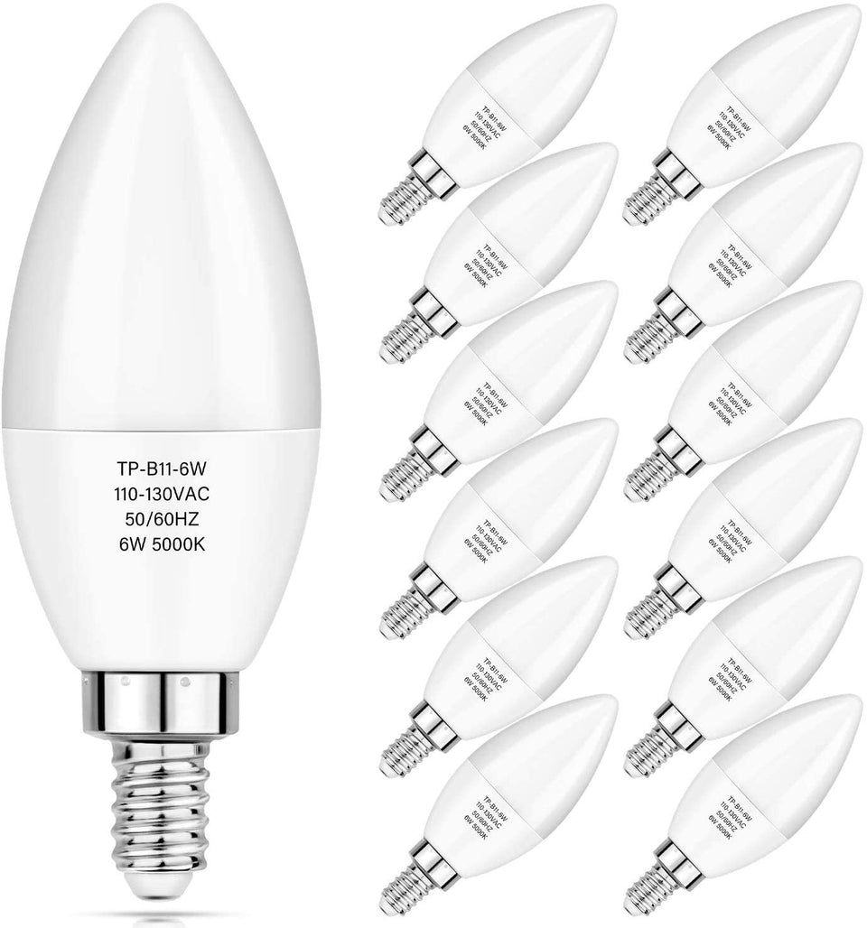 MAXvolador E12 daylight 5000K bulb provides bright, color-accurate illumination for living spaces