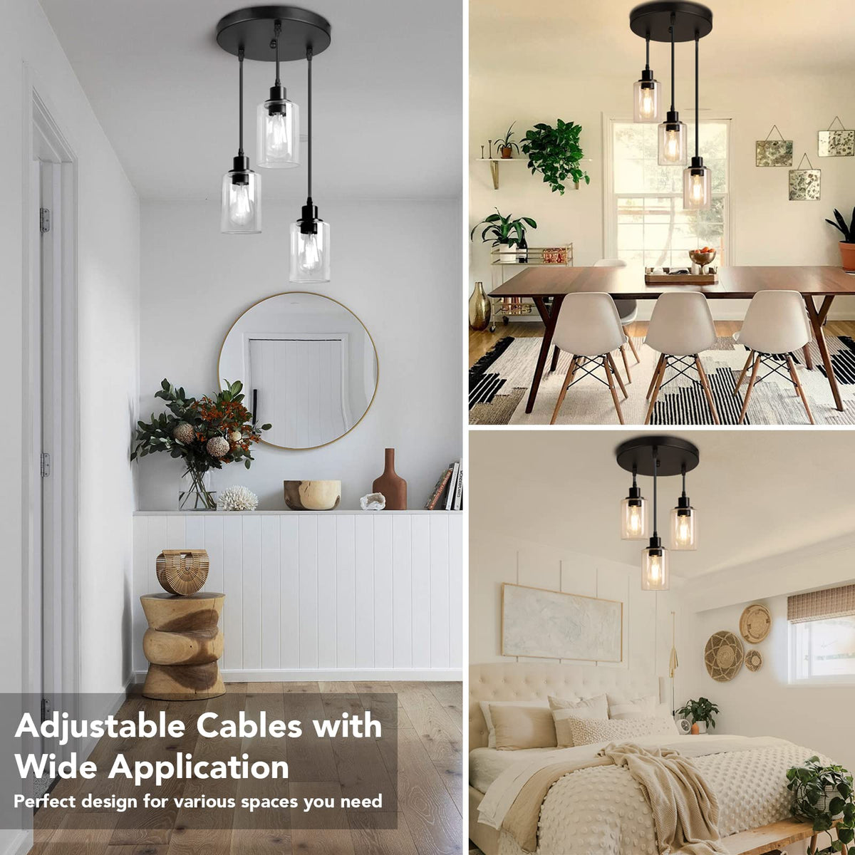 E26 base on MAXvolador pendant supports diverse bulbs for flexible lighting options