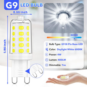 MAXvolador G9 daylight 6000K bulb for bright, natural-looking rooms.