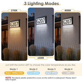 MAXvolador three-color lighting modes for customizable outdoor ambiance