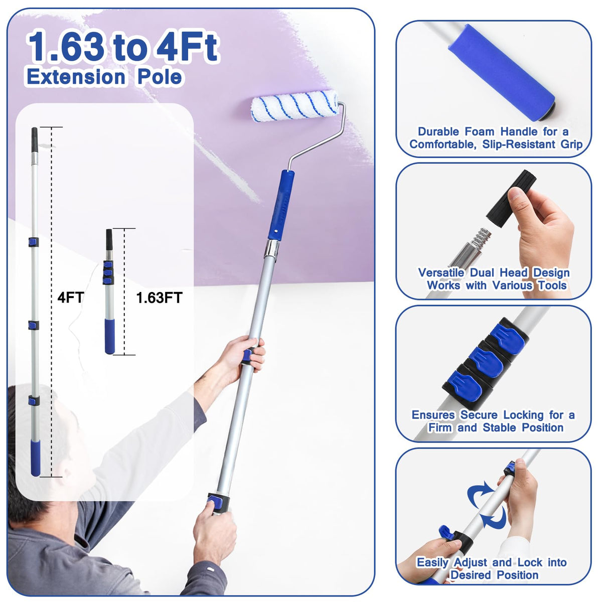 MAXWAVE 9-inch microfiber roller covers provide lint-free finishes.