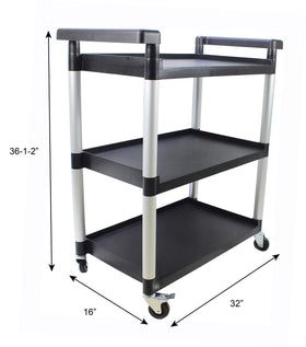 MaxWorks 80774 cart dimensions 32x16x36.5 inches fit in tight spaces