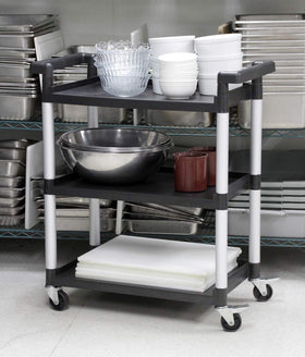 MaxWorks 80774 cart with push handles on both sides for versatile control