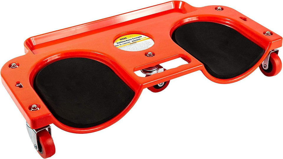 MaxWorks MaxxHaul rolling knee pad frame with five swivel casters for easy maneuverability