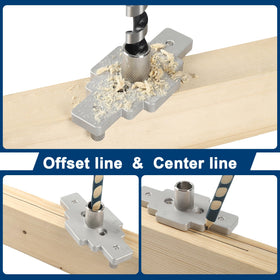 MaxxGeek centering dowel jig with scriber marks layout lines