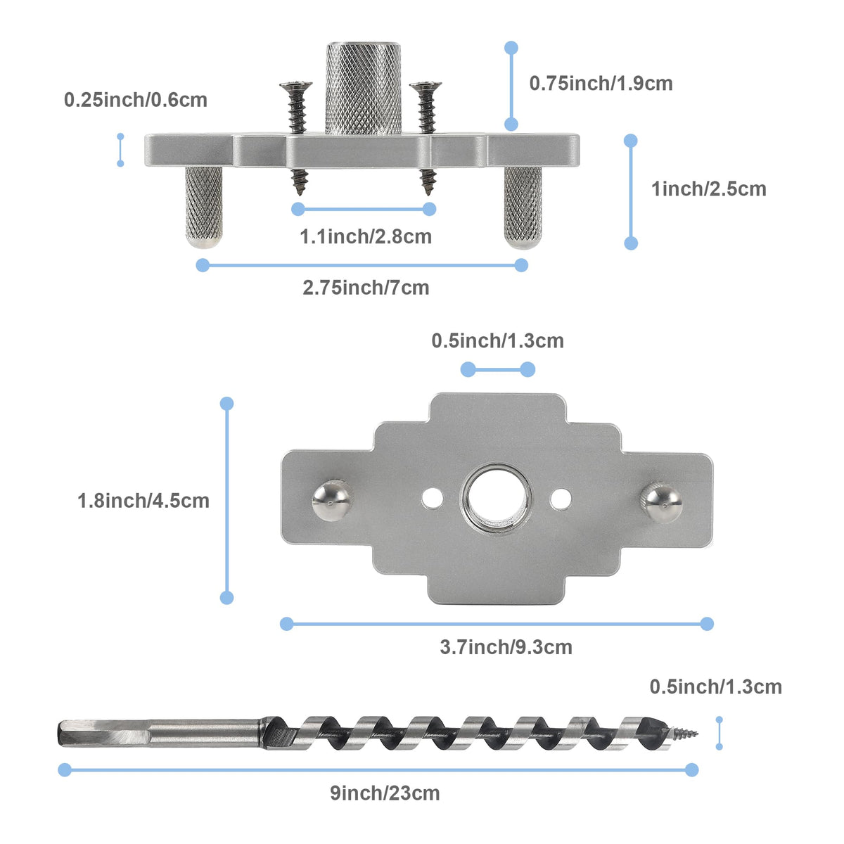 MaxxGeek half-inch 9-inch drill bit for hidden brackets