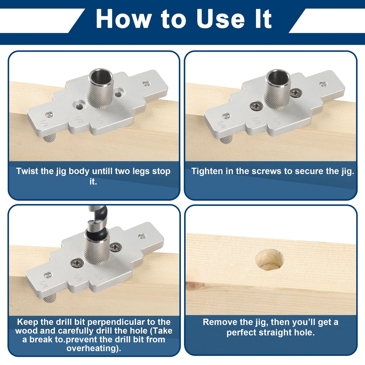 MaxxGeek precise hole guide in action for straight drilling