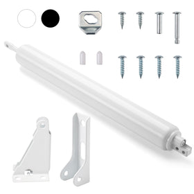MaxxGeek screen and storm door closer kit front view, white finish for smooth closure.