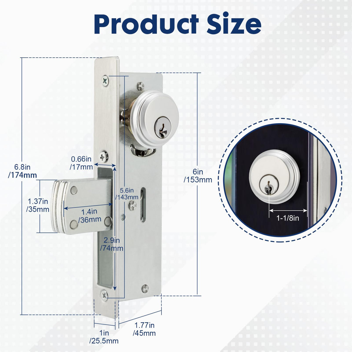 MaxxGeek lock backplate and knob emphasize durable design for daily use